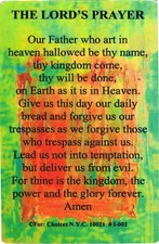 Lord's Prayer Wallet Card, Recovery Sobriety Gift