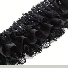 Jupe À Volants En Dentelle Plissée Avec Bordure DIY Pour Poupées Couture