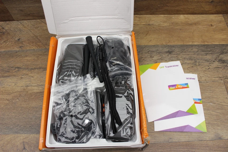 Rechargeable Long Range Two-Way Radios with Earpiece 2 Pack Arcshell AR-5 Walkie - Image 2 of 4