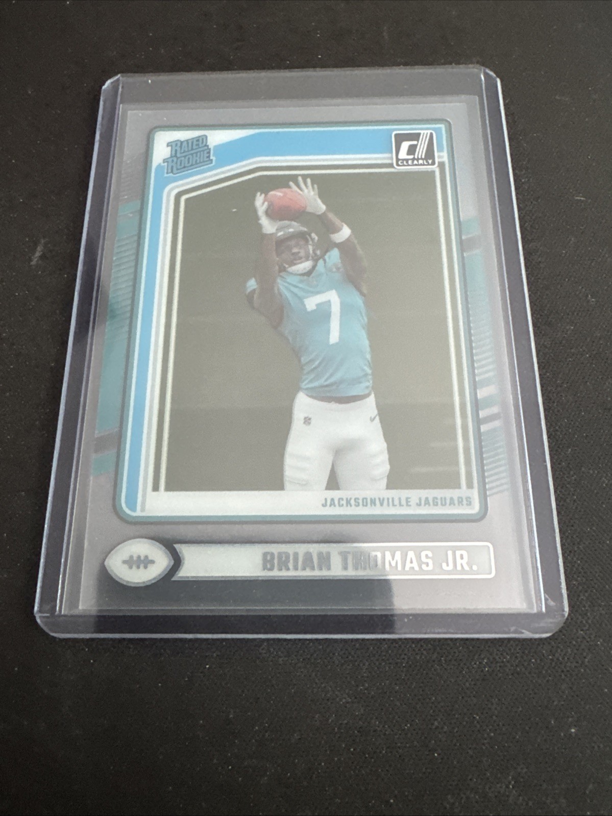 Brian Thomas Jr 2024 Donruss Clearly Base Rookie Card #64 - Jaguars
