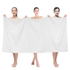 American Soft Linen Jumbo Large Bath Towels, 100% Turkish Cotton Bath Sheet 35