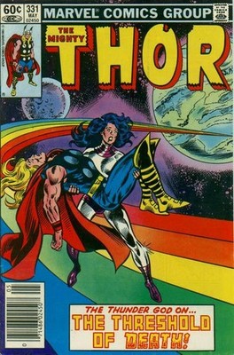 Thor #331 (Newsstand) FN; Marvel | Sif on Rainbow Bridge - w/Bag+Board