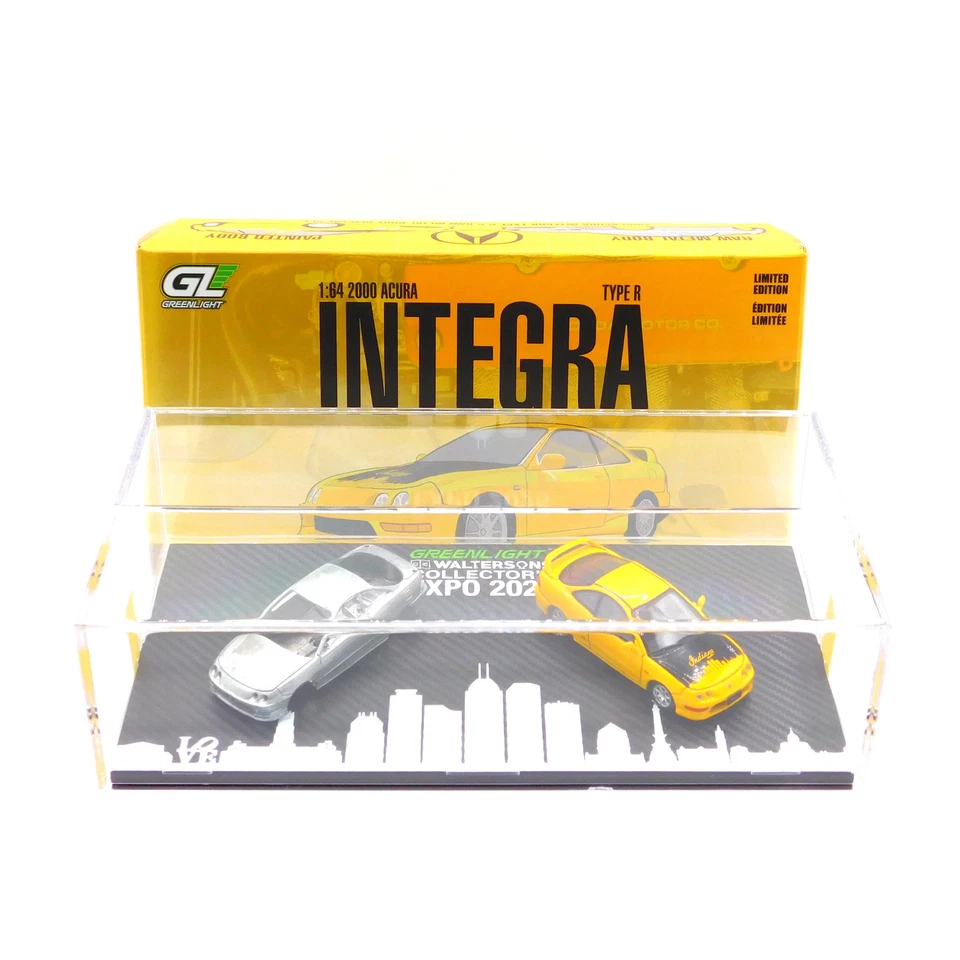 Honda Integra Type R & Raw Casting 2000 Greenlight 1:64 diecast Foto 3 de 3