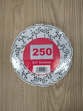 250 x 8.5" Table Doilies White Paper Lace Party Wedding Round - Cheapest UK