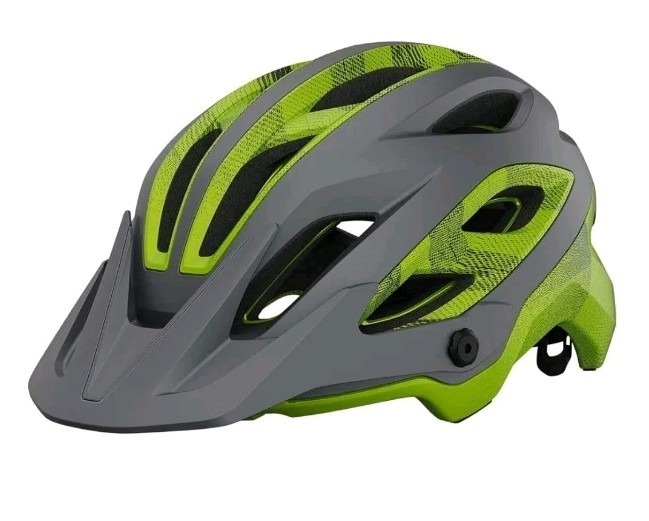 Giro Merit Spherical Mountain Bike Helmet, Matte Metallic Black/Ano Lime, Small