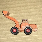 1968 Matchbox Lesney No. 69 Tractor Shovel Diecast Toy vintage with Red Wheels
