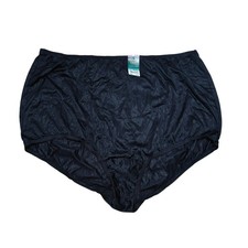 Vanity Fair Perfectly Yours Ravissant Nylon Full Pantie 15712 Black 11 / 4XL