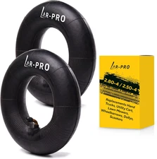 (2 PACK) 2.80/2.50-4 Inner Tube for Hand Trucks, Utility Cart, Lawn Mowers, Whee