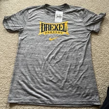Nike NCAA Drexel Dragons Velocity Legend Short Sleeve T-shirt Medium Gray $40