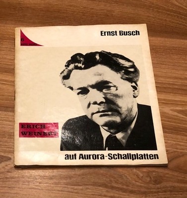 Ernst Busch - Erich Weinert, Rote Reihe 6 | 1 Schallplatte | Aurora 1973