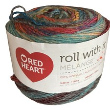 Red Heart Roll with It Melange Yarn Color Cat...