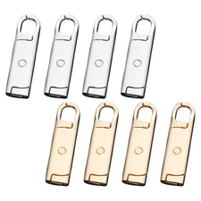  8 Pcs Zipper Set Detachable Stylish Pull Decorative Replacement Zippers