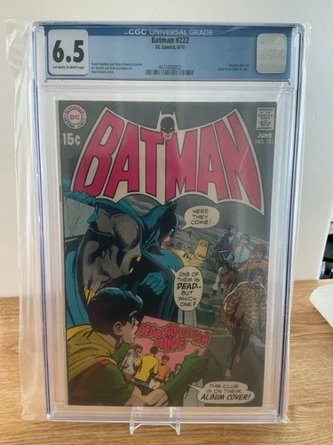 Batman #222 1970 CGC 6.5 Beatles cover Fresh Graded