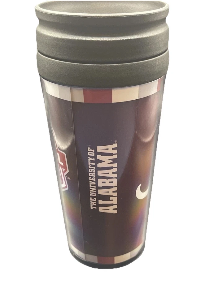 Taza de viaje carmesí del Campeonato Nacional 2015 de la Universidad de Alabama 16 oz Foto 2 de 4