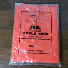 Dur-Abel Style 6900 3-Piece Heavy Duty Orange Protective Rainsuit XL Extra Large