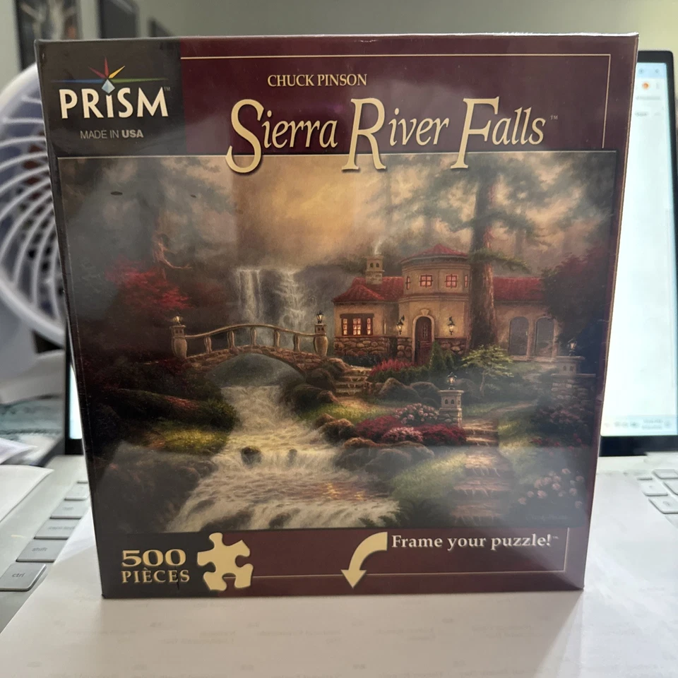Sierra River Falls - Chuck Pinson 500 Piece Prism Puzzle New in Sealed Box - Image 2 of 4