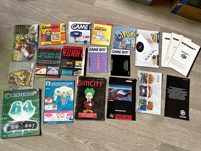 Nintendo - Game Boy - Pokémon - Gamecube - N64 Anleitungen Konvolut