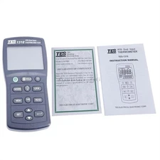 TES-1318 Dual Input Platinum Rtd Thermometer With Datalogger lt