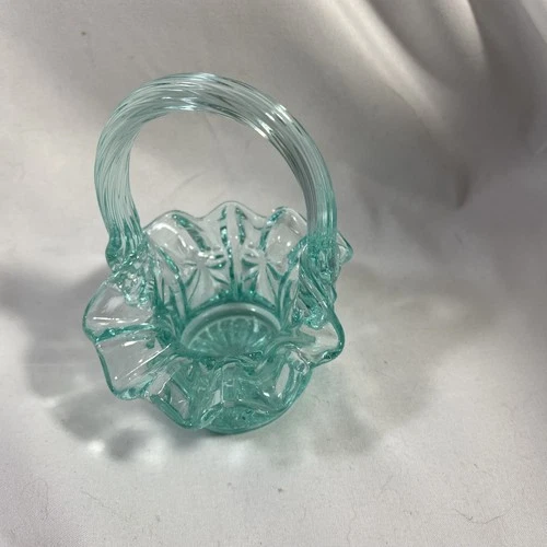 Fenton Turquoise Mini  Basket