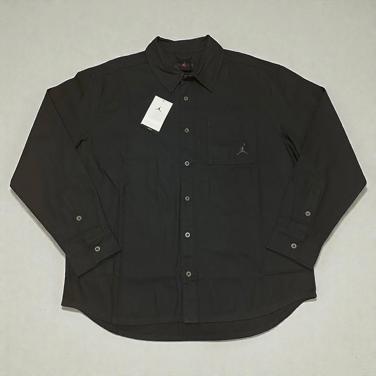 Jordan Long Sleeve Button-Up Casual Button-Down Shirts for Men for