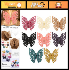8pcs Large Butterfly Hair Clips - Claw Clips for Women Girls - Hair Styling Ac