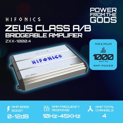 Hifonics ZXX-3200.1D Zeus Max 3200W Mono D Class Amplifier for