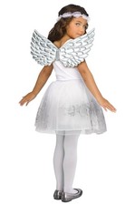 Angel Wing Set Child Costume Kit Silver 