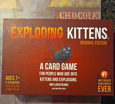 Exploding Kittens Exploding Kittens Strategy Card Game 2-5 Players 2018 8-11