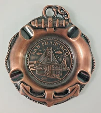San Francisco, CA Copper Souvenir Decorative Ashtray