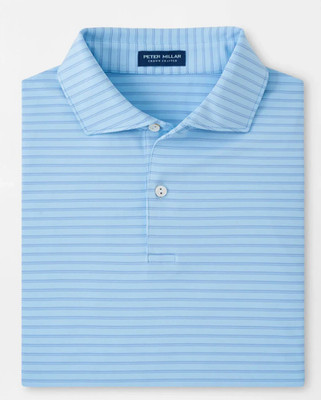 Peter Millar 2XL Bridge Performance Jersey Polo Shirt Men s Blue Frost NWT