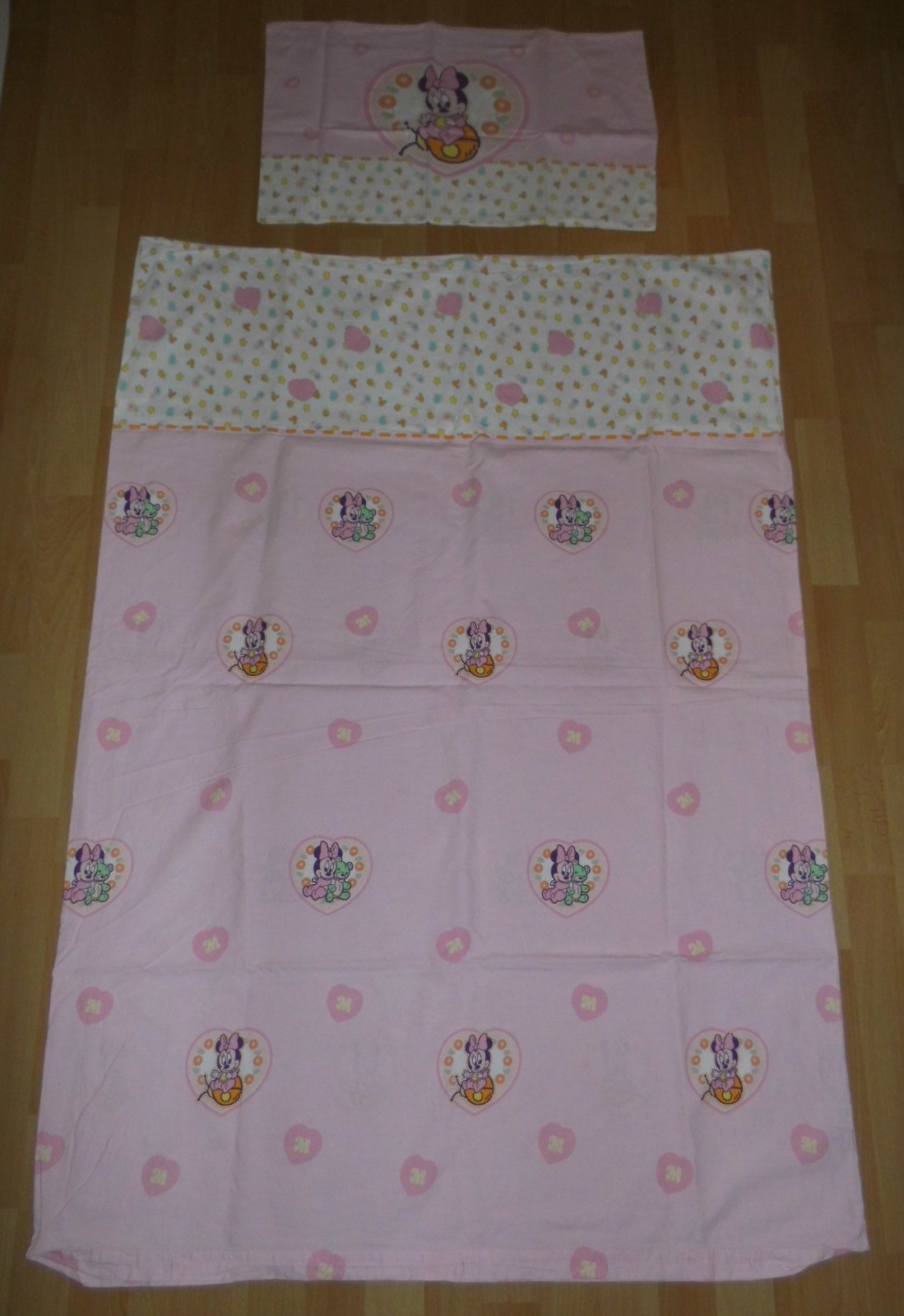 Biancheria da letto bambini Minnie Mouse 100x135 40x60 cotone Disney bedding fabric dolce