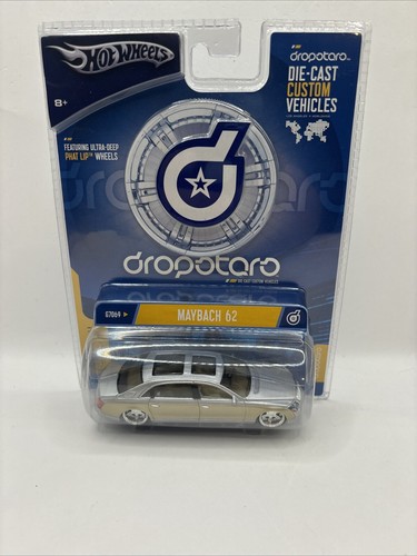 RARE Hot Wheels Maybach 62 Silver 1:50 Dropstars DieCast Phat Lip Wheels