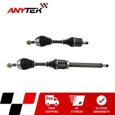 Pair Front CV Axle Shaft for 2001-2004 Volvo S40 V40 Base LSE Models 2002 2003