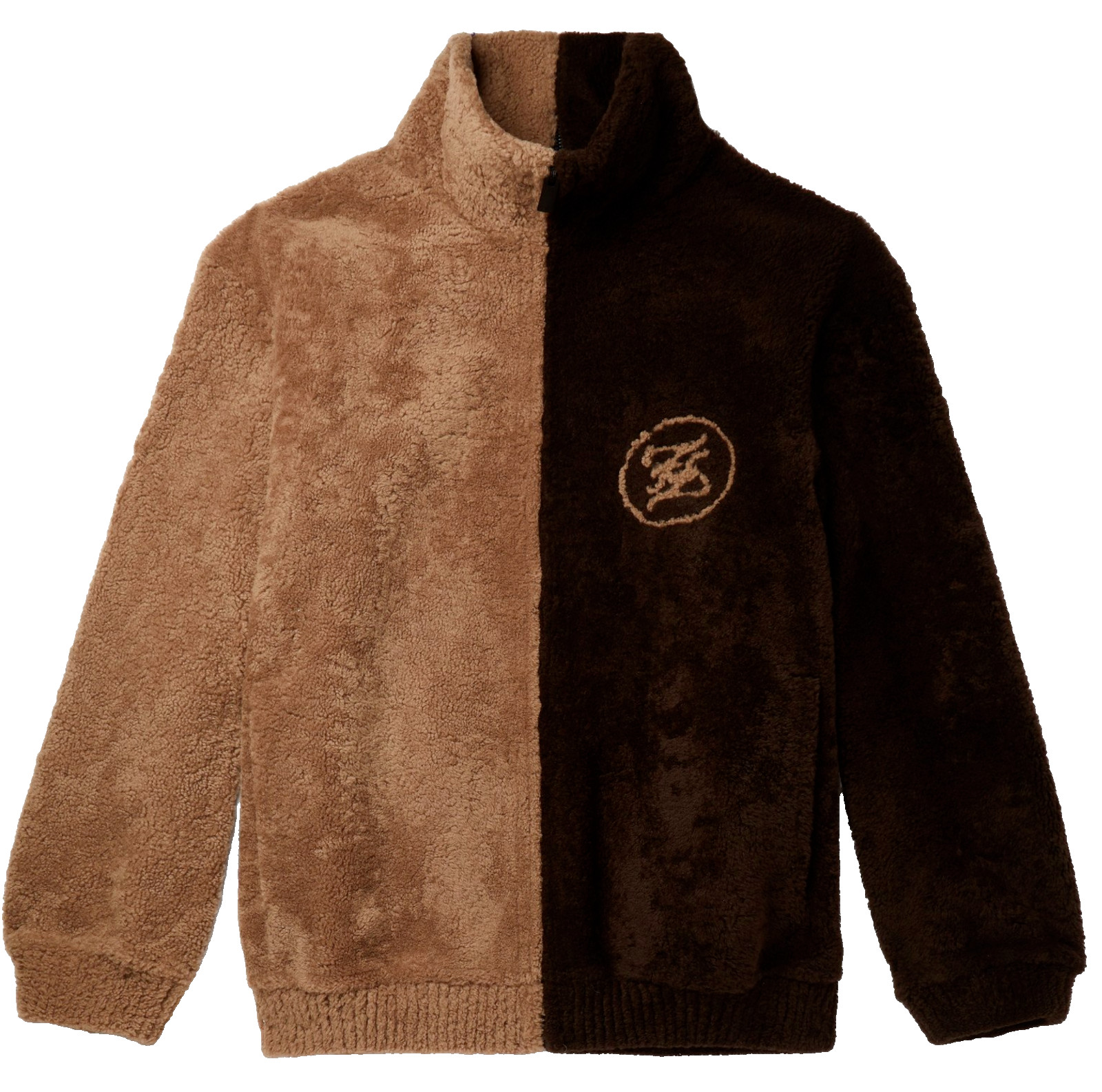 FENDI Deadstock Rare Reversible Logo Inlaid Shearling Jacket Bomber Jacket 46 image 2