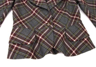 Vivienne Westwood Red Label Check Wool Love Jacket Size 2(K