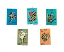 Ghana 1984 - SC# 921-5 - Flowers, Flora, Nature - Imperf Set of 5 Stamps - MNH