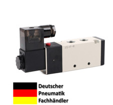 Pneumatik Ventil 5/2 Wege 230 Volt 1/4" 1,5-8bar 5/2 Wegeventil Magnetventil