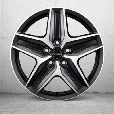 18 Zoll Felgen Alufelgen Borbet CWZ schwarz matt poliert VW Bus T5 T6 T6.1 T7