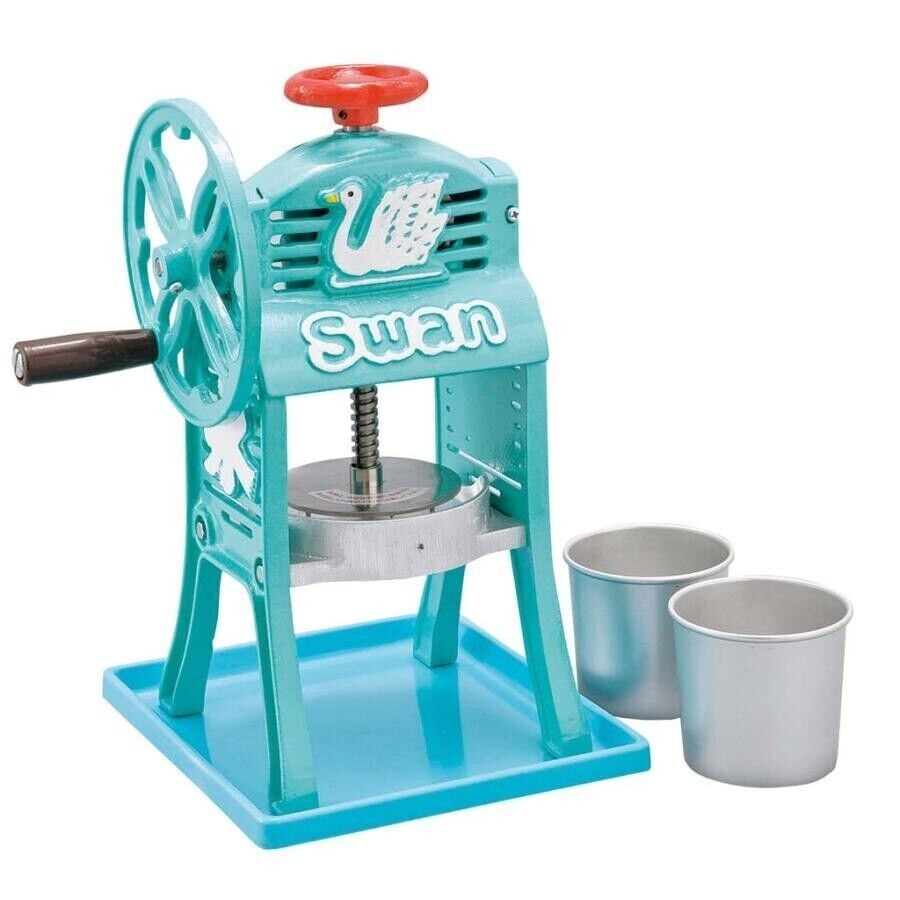 Taza De Hielo Raspado De Hierro Fundido Swan Y Cubos Shaver Kakigori Japón