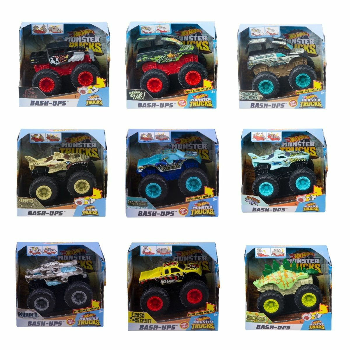 hot wheels monster truck bash ups