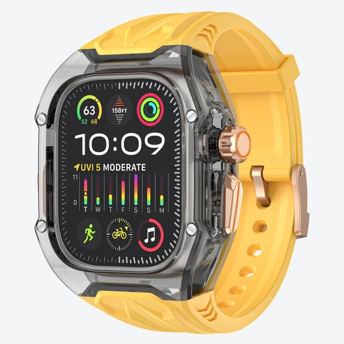 For Apple Watch 10/9/8/7/6/5/4 Ultra iWatch Band Strap TPU + PC Case 40/45/49mm