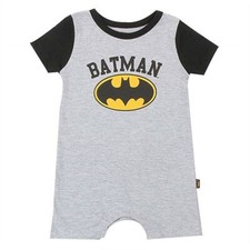 DC Comics Baby Boys' Batman Short Sleeve Romper 0-9 Months