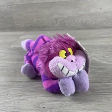 Disney Store Alice Wonderland Cheshire Cat Bean Bag 9" Plush Pink Kitty NWT