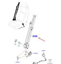 LAND ROVER RANGE ROVER VELAR L560 Front Left Seatbelt LR092513 NEW GENUINE