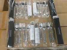 20 Piece Set Yamazaki Platinum Wave Stainless (4) 5 Piece Place Set Setting