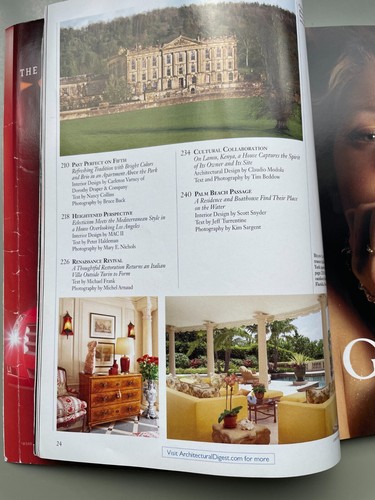 Architectural Digest Magazine November 2007 - vintage retro interiors - Picture 3 of 5
