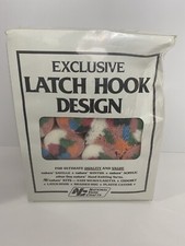 Rose Design Latch Hook Kit NIP 20x27" NYC NATIONAL YARN CRAFTS Southwest R878