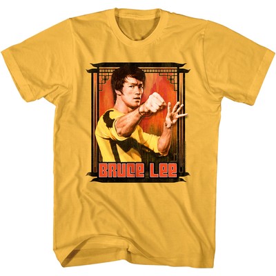 bruce lee shirt yellow