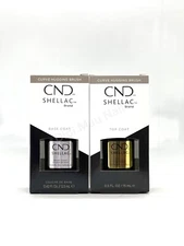 CND Shellac Large size Base 15ml (.42 oz) Top ORIGINAL 15ml (.5 oz)