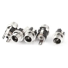 10PCS DC Power Supply Jack Socket Female Panel Mount Connector 3-Pin 5.5 x 2.1mm